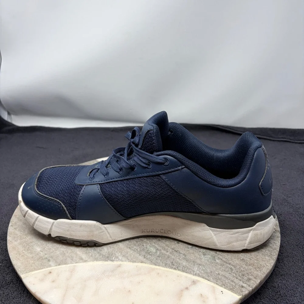 Kuru Quantum Walking Shoes Men Wide Orthopedic Support 11 Blue Plantar Fasciitis